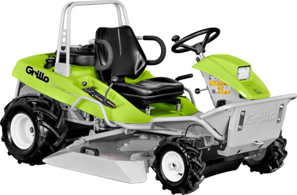 Débroussailleuse autoportée Grillo Climber 8.22, avec moteur puissant et traction sur les pentes, conçue pour l'entretien des terrains difficiles.