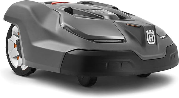 Robot tondeuse Husqvarna Automower 450XH, modèle haut de gamme pour grandes pelouses, avec navigation GPS et coupe haute ajustable